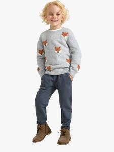 Детские хлопковые спортивные штаны с резинкой Lindex, Dark Grey