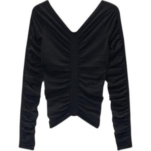 Футболка с защипами Alexander Wang, черный