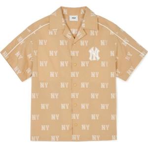 MLB KIDS Детский топ с принтом по всей поверхности летний детский бежево-желтый