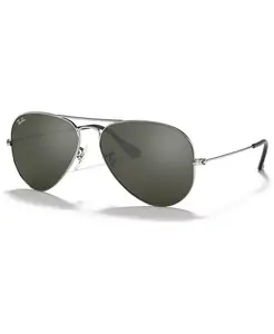 Солнцезащитные очки, RB3025 AVIATOR MIRROR Ray-Ban, серебро