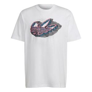 Футболка adidas originals Rekive Speed Trefoil Graphic T-shirt 'White', белый