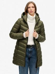 Мягкое пальто с капюшоном fuji средней длины Superdry, цвет Dusty Olive Green