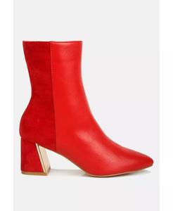 Высокие ботильоны Desire с замшевой вставкой сзади London Rag, черный