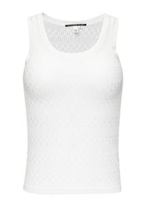 Вязаный топ QS Knitted Top, экрю