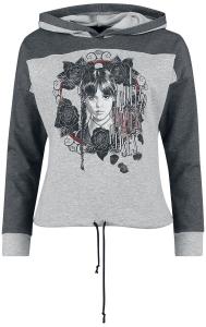 Пуловер с капюшоном Black Roses от Wednesday