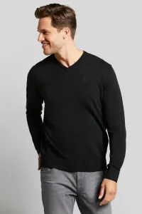 Свитер bugatti с круглым вырезом, удобного кроя, черный