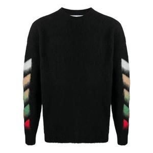 Свитер ss21 classic round neck loose black Off-White, черный