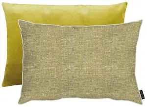 Чехол на подушку APELT "Alessio", (1 шт.), двусторонний чехол на подушку без наполнения, 1 шт 46х46 см, зеленый