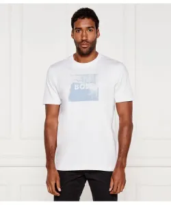 Футболка te_wheel Regular fit Boss Orange, белый