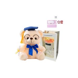 Выпускной колпак стеклянные медвежьи куклы плюшевые куклы высота 22см AOLETU