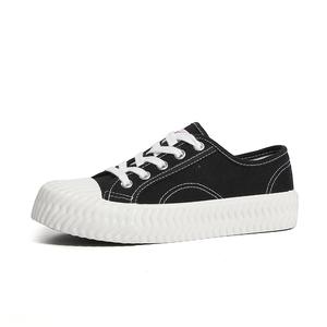 Женские легкие противоскользящие и износостойкие низкие кеды FCS, черные