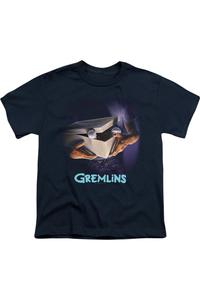 Футболка с коротким рукавом для детей "Gremlins" Original Poster Gildan, темно-синий