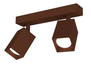 Потолочный светильник Lumicom Brick M, коричневый