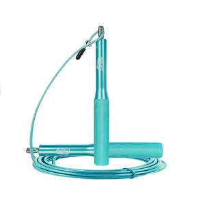 Скакалка PVC+Steel Wire, алюминиевый контроллер, для фитнеса, длина троса около 3 м 2,9 м LINING, Blue[Professional Racing/Slip-Resistant Controller/Cord Length 3M Adjustable]