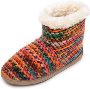 Женские домашние тапочки Minnetonka Betty из искусственного меха - пушистые ботильоны и тапочки для женщин, Orange