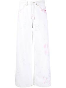 AMISH широкие брюки с принтом тай-дай, синий