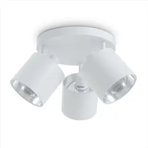 Светильник потолочный тройной Paco Home Anika, белый / серебряный