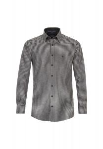 Мужская повседневная рубашка в клетку, комфортная посадка CASAMODA, темно-зеленый