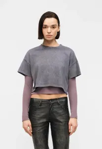 Базовая футболка nmalena Noisy May, Charcoal Gray Wash