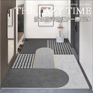 Budis Ковер 120х160 см для прихожей, нескользящий, водонепроницаемый, моющийся, из ПВХ кожи, можно обрезать