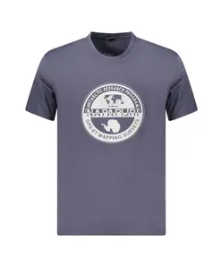 Футболка с символикой антарктической исследовательской программы Napapijri, синий