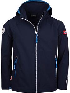 Куртка софтшелл Trollkids Kvalvika, темно синий