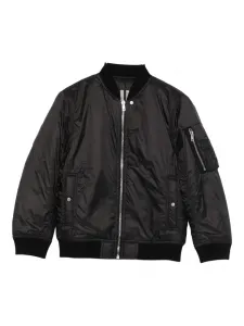 Бомбер на молнии Rick Owens Kids, черный
