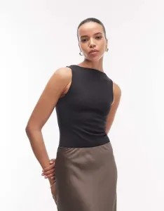 Черное боди с вырезом-лодочкой ASOS DESIGN Super Sculpting