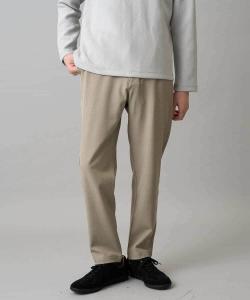 Легкие в уходе/машинная стирка/устойчивые к образованию катышков/эластичные меланжевые твиловые полусвободные брюки Avv, цвет Beige