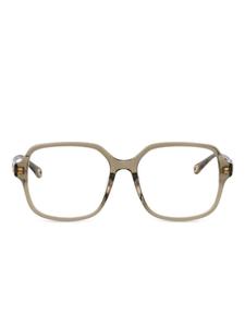 Очки в квадратной оправе Chloé Eyewear, нейтральный