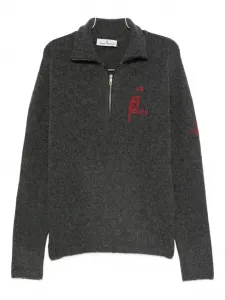 Свитер с вышитым логотипом Vivienne Westwood, серый