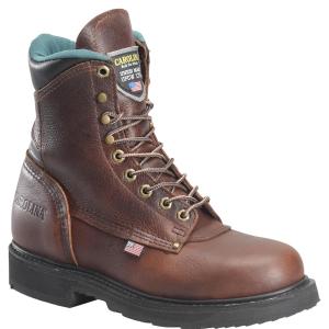 Мужские рабочие ботинки Carolina Boots Sarge Hi 8 с стальным носком, защитный носок, прочная стальная стелька, долговечная конструкция ранта, коричневые - размер 10 3E No Brand