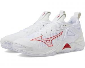 Кроссовки Mizuno Wave Momentum 3, цвет White/Red