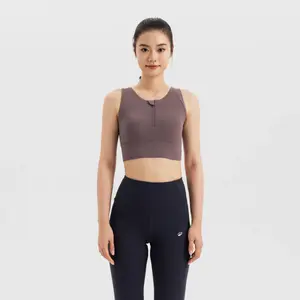 Женская спортивная майка Decathlon с полумолнией