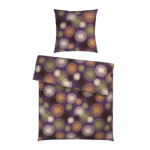 Постельное белье из атласа, 135x200 см, фиолетово-бежевое Esposa, бежевый/фиолетовый