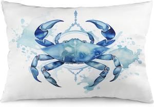 MaSiledy Чехол для подушки Coastal Ocean Crab с молнией Winter-5