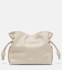 Фламенко миниатюрный кожаный клатч Loewe, Sea Salt