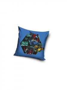 Наволочка 40x40 см - Автоботы Синий Велюр Transformers