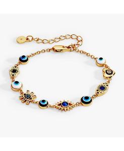 Браслет с линейным изображением сглаза Alex and Ani, No Color