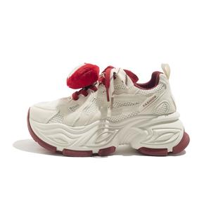 BEIER Женские низкие массивные кроссовки Beige Red A, цвет Beige Red A