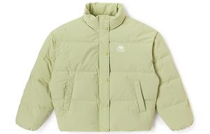 Пуховик женский с воротником стойкой, умеренно объемный Kappa, winter pear зеленый-3239