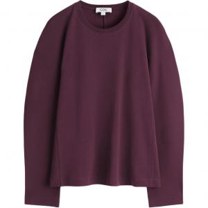 COS Футболка женская темно-красная