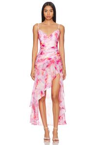 Платье миди sorella Bardot, розовый