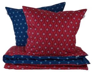 Комплект постельного белья Schiesserset Feinbiber Nahla, 135x1x200 см цвет rost und dunkelblau