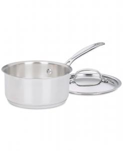 Cuisinart Кастрюля Chef's Classic из нержавеющей стали объемом 1 кварта (около 1 литра) с крышкой
