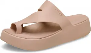 Женские сандалии Crocs Getaway с платформой и ремешком для пальца, розовый