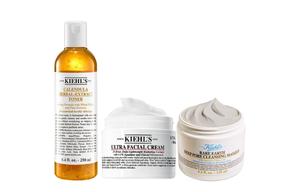 Keyanshi набор для ухода за кожей с экстрактом календулы тоник успокаивающий увлажняющий 125ml+250ml+50ml Kiehl's