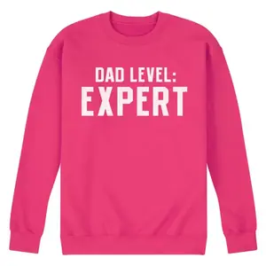 Мужская уютная флисовая толстовка Dad level expert Licensed Character, пурпурный