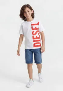 Футболка с принтом Diesel, White