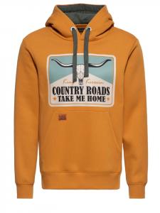 Толстовка King Kerosin Country Roads оранжевого цвета King Kerosin